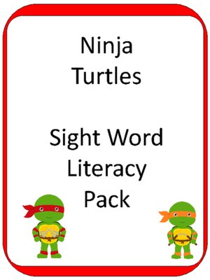 cover image of Ninja Turtle Sight Word CENTER